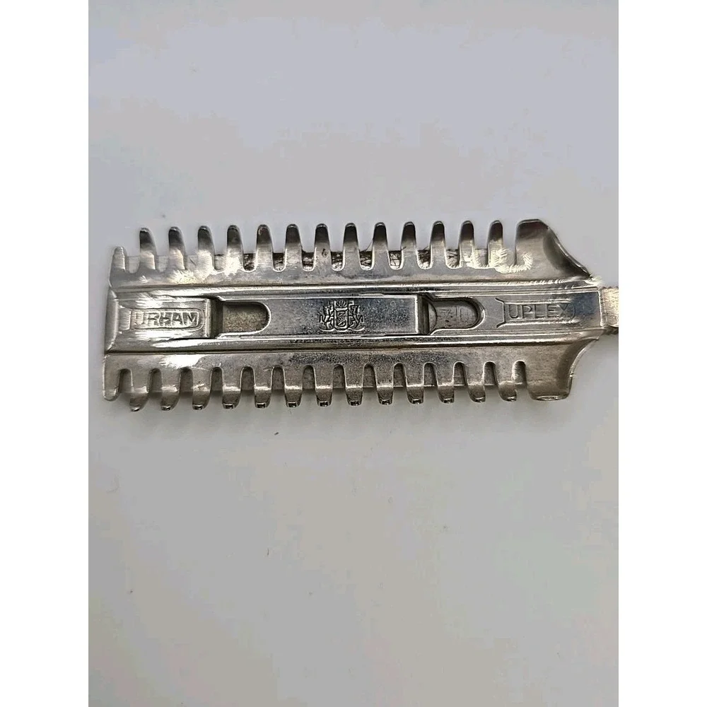 Vintage Durham-Duplex DuBarry Straight Celluloid Safety Razor He-Man's Blade